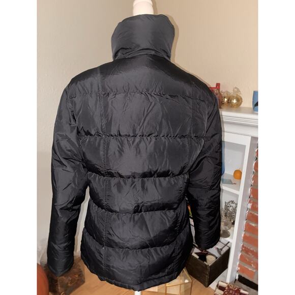 GUESS Puffer Jacket Small Black Snow Ski 80% Down 20% Waterfowl Feather - Picture 8 of 9
